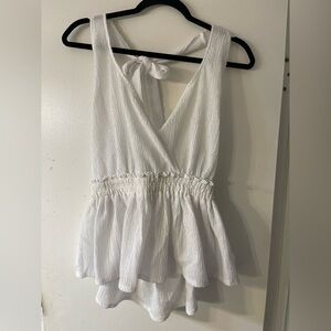 Express White Halter Top